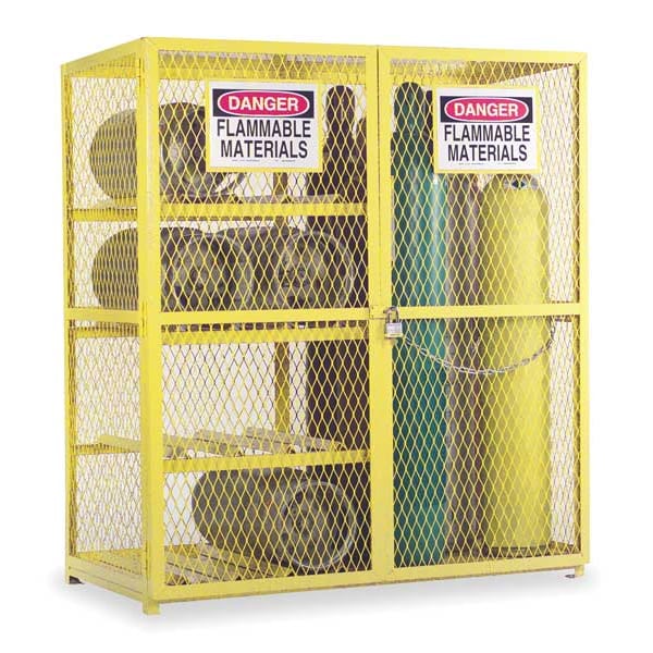 Durham Mfg Gas Cylinder Cabinet, 60x30, 14ga - EGCC8-9-50