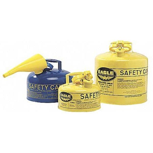 Eagle Mfg Safety Can, Galvanized steel, 5 gal, Blue, 12 1/2 in Dia., Kerosene - UI50SB