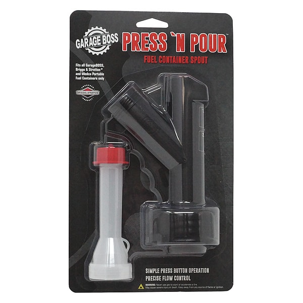 Garageboss Rigid Spout, Plastic, Black, 2 1/2 in Dia. - GB410