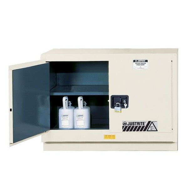 Justrite 31 gal, 1 Shelves, 18-Gauge Steel, 48 in W x 35.75 in H x 21.625 in D, Light Neutral - 8849072
