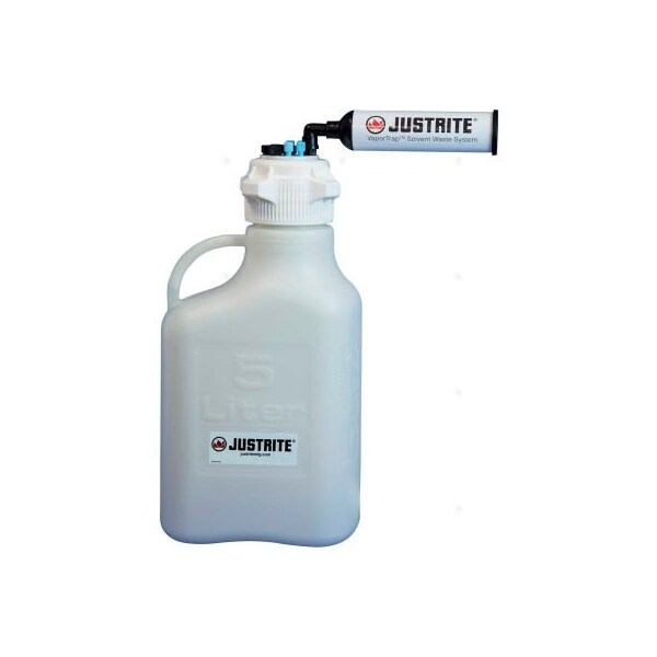 Justrite Justrite 12816 VaporTrap Cap With Filter Kit, HDPE, 20-Liter, 8 Ports - 12816
