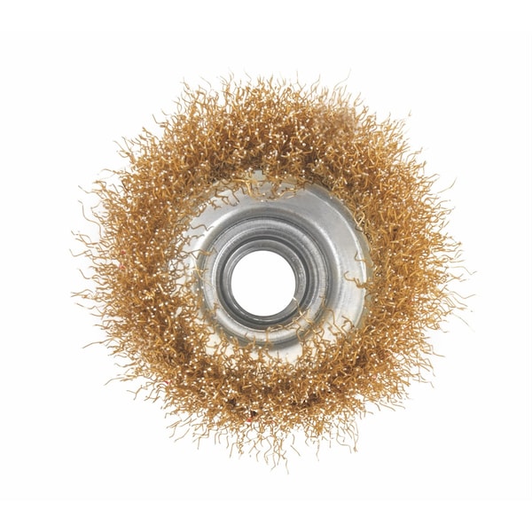 Titan 2-1/2 In. Crimped Wire Cup Brush, 1EA - 22226