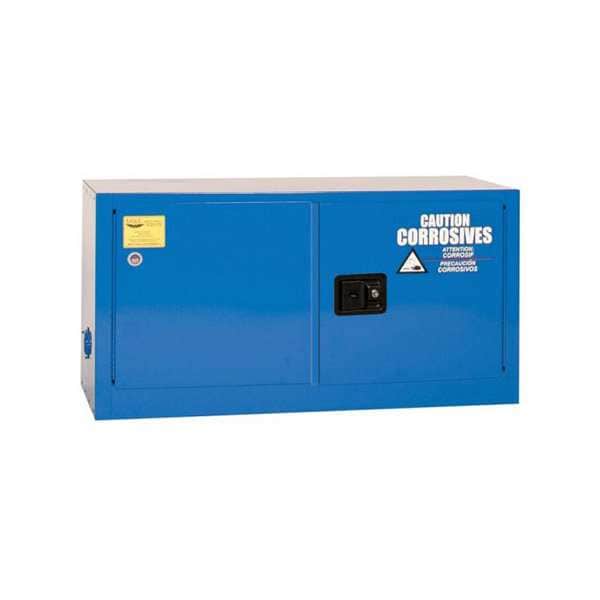 Eagle Corrosives Safety Cabinet, 15 gal, 1 Shelves, Steel, 43 in W x 24 in H x 18 in D, Blue - ADDCRA14X