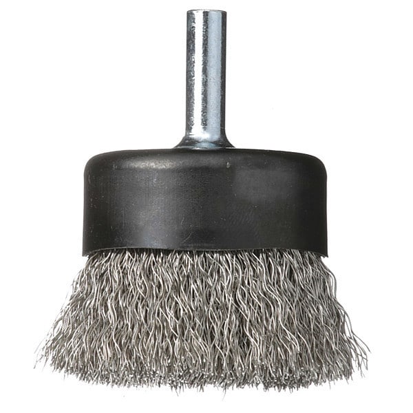 Osborn Crimped Wire Cup Brush, 1/4" Shank, 2.5" - 0003208000