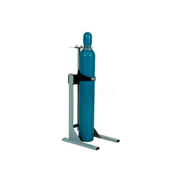 Justrite Floor/Truck Stand w/Locking Ring System, 16-1/4"W x 10-1/2"D x 41"H, 1 Cylinder Capacity - 35286