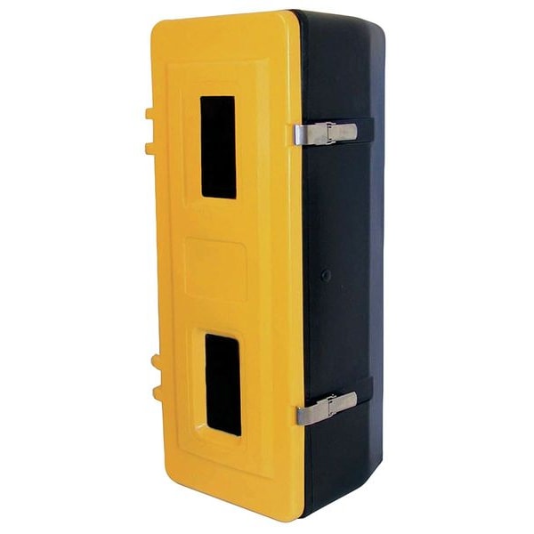 Zoro Select Safety Cabinet, Plastic, 11 3/4 in W x 27 1/2 in H x 10 in D, Yellow - 6ATL8