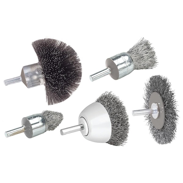 Walter Surface Technologies Allsteel 1-1/2 in. Mtd Cup Brush Stainless Steel - 09C065