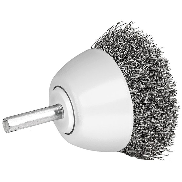 Walter Surface Technologies Allsteel 1-1/2 in. Mtd Cup Brush Stainless Steel - 09C065
