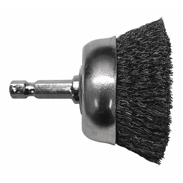 Century Drill & Tool Crimped Drill Cup Brush, 2-3/4 in., Fine - 76223