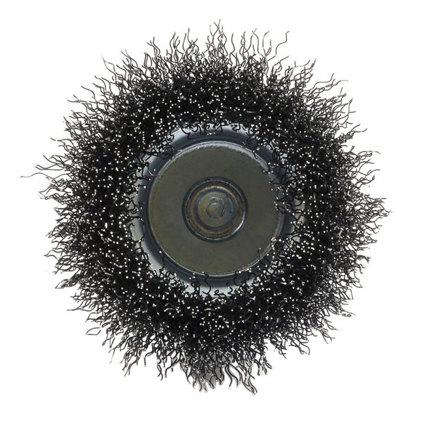 Forney Cup Brush, Crimped, 3 in x .012 x 1/4 in Hex Shank - 72731