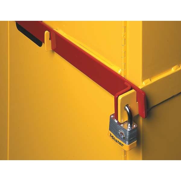 Justrite Flammables Safety Cabinet, 45 gal, 2 Shelves, Steel, 43 in W x 65 in H x 18 in D, Yellow - SC29884Y