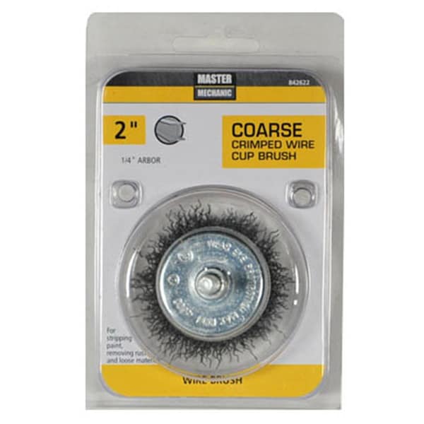 Disston 2 in. Master Mechanic Coarse Utility Crimped Wire Cup Brush - 842622