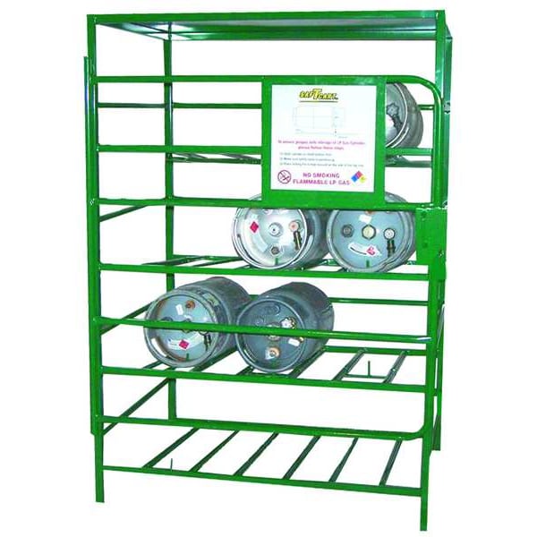 Saftcart Gas Cylinder Rack, 48x36, Capacity 12 - SPC-12