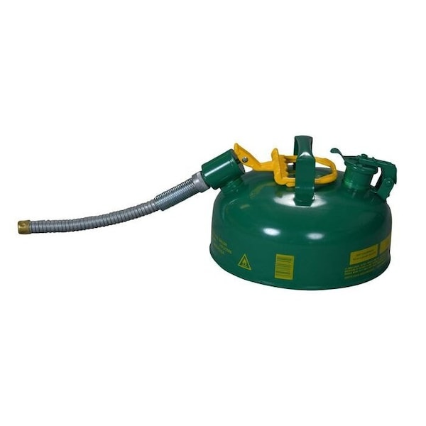Eagle Mfg Safety Can, 24-Gauge Galvanized Steel, 1 gal, Green - U211SX5G