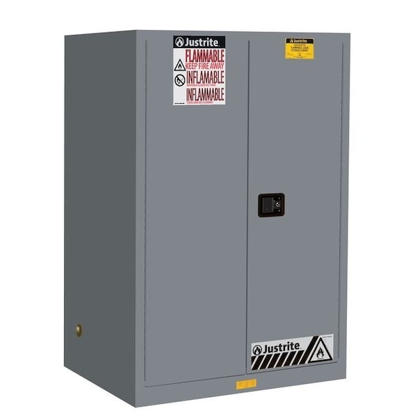 Justrite SURE-GRIP EX FLAMMABLE SAFETY CABINET, CAP. 90 GALLONS, 2 SHELVES, 2 - 899023