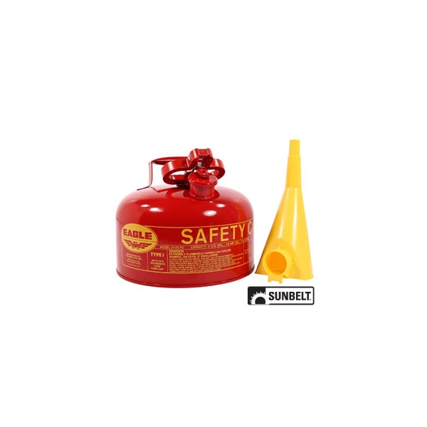 Sunbelt Fuel Can, Eagle Type-I Safety Cans (2 gallon) 11.7" x11.5" x10.8" - A-B1SC3