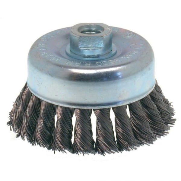 Osborn KNOT WIRE CUP 4 in. ODx.020 in. STEELx5/8-11 NC AHClamshell - 99041