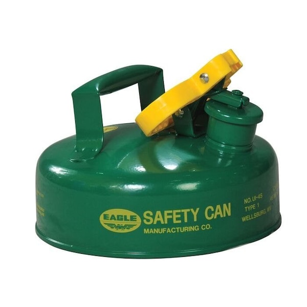 Eagle Mfg Safety Can, 24-Gauge Galvanized Steel, 1/2 gal, Green - UI4FSG