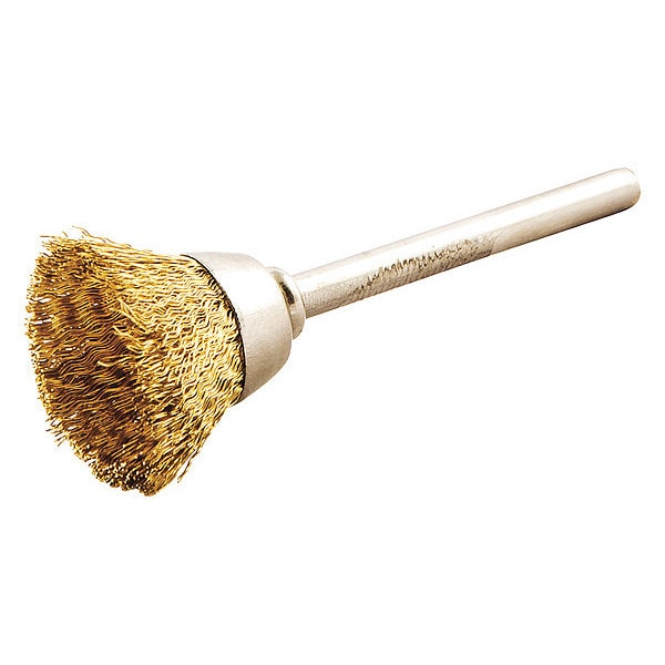 Zoro Select Cup Brush, Crimped, 5/8" dia., Shank - 66252839087