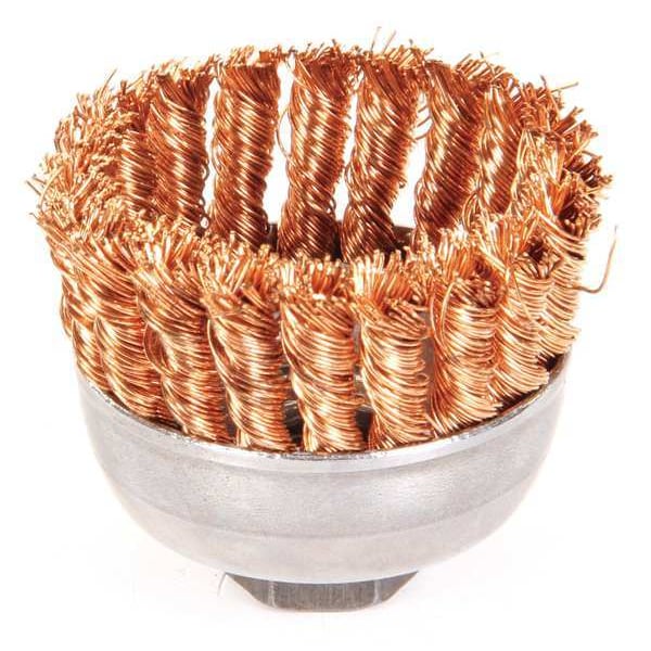 Weiler Single Row Knot Wire Cup Wire Brush, 2-3/4" - 93810