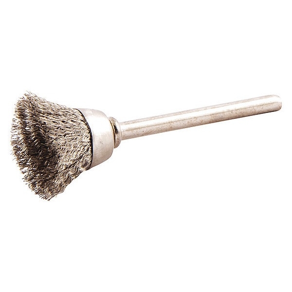 Zoro Select Cup Brush, Wire 0.005" dia., SS - 66254443031