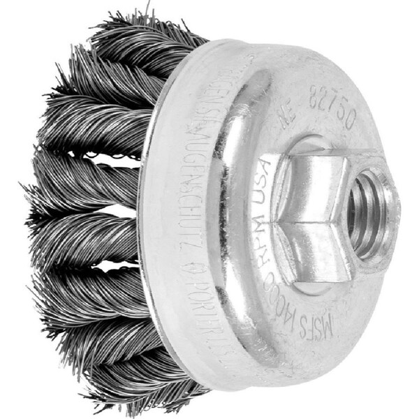 Pferd 82750 2-3/4inCOMBITWIST Knot Cup Brush .014 CS Wire, 5/8-11 Thread ext. - 82750-PFERD