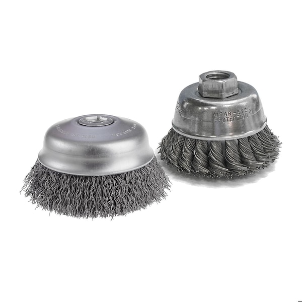 Cgw Abrasives Heavy Duty High Speed Small Grinder Premium Cup Brush, 3-1/2 in Dia Brush, 5/8-11 Arbor Hole, 0.02 i - 60091