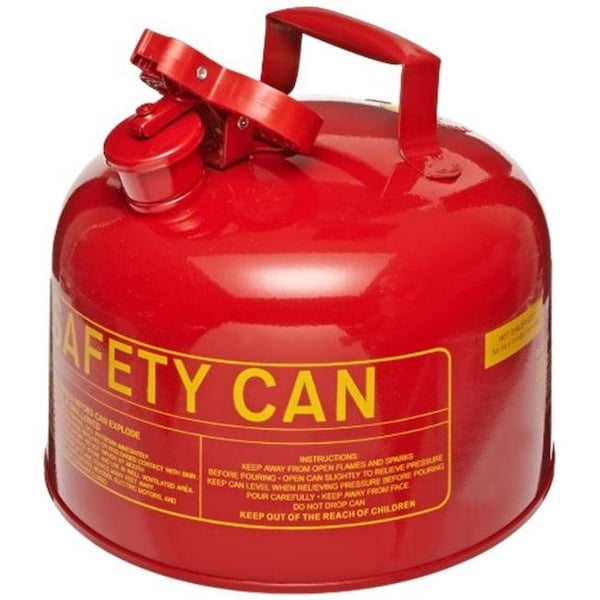 Eagle Safety Can, Steel, 2.5 gal, Flammables - 258-UI25S