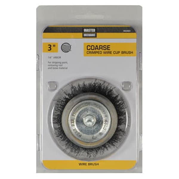 Disston 3 in. Master Mechanic Coarse Utility Crimped Wire Cup Brush - 842663