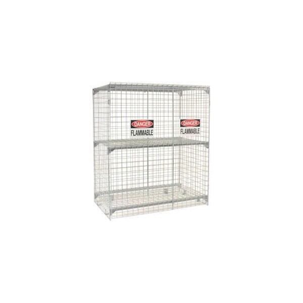 Global Equipment Vertical 30 Cylinder Storage Cabinet, Manual Close - 116208