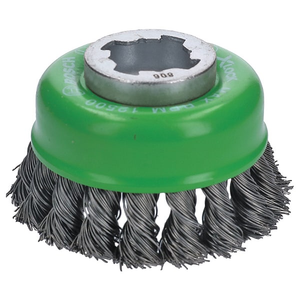 Bosch Cup Brush, Knotted Wire, 3" dia. - WBX329