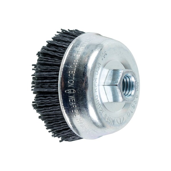 Pferd M-Brad Cup Brush, .040 SiC, 120Grit, 3-1/2 - 83810