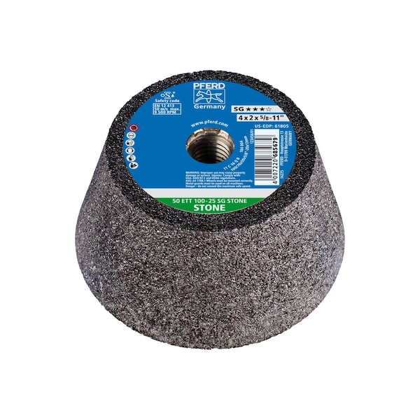Pferd Cup Wheel, Steel, Black, Silicon Carbide, 4 - 61805