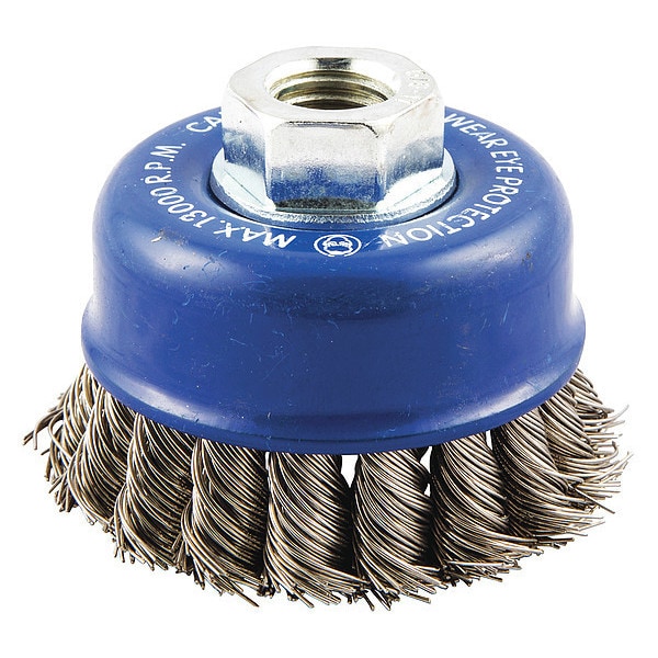 Zoro Select Cup Brush, Wire 0.020" dia., SS - 66254442953