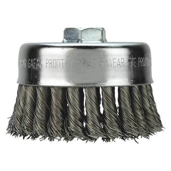 Milwaukee Tool 4" Knot Wire Cup Brush - Carbon Steel - 48-52-1350