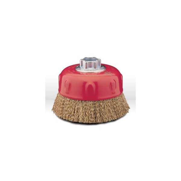Jaz 4in. Crimped Wire Cup Brush, .020in. Steel, 5/8in. -11 & M14 x 2.0 A.H., Display Package - 64050