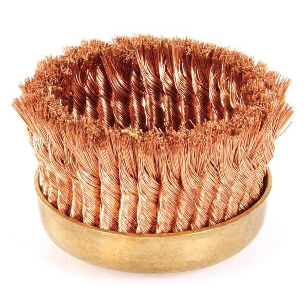 Ampco Safety Tools Nonsparking Knot Wire Cup Wire Brush, 6" - CB-60-KT