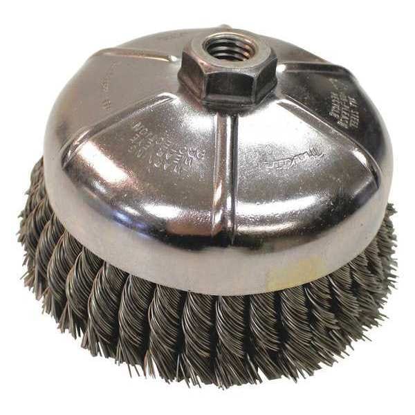 Makita 6" Knot Wire Cup Brush, 5/8"-11 - A-98479