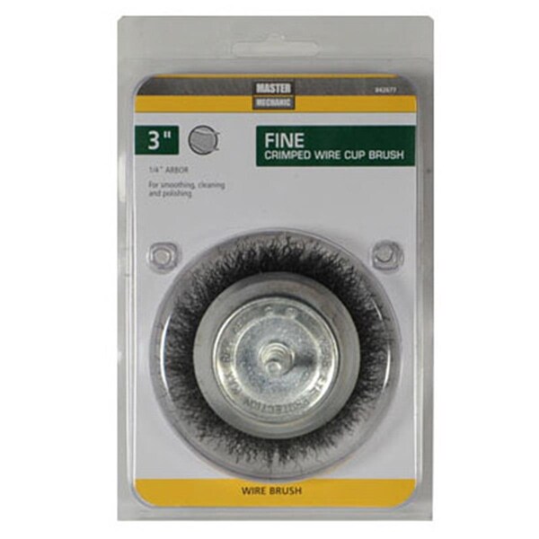 Disston 3 in. Master Mechanic Fine Utility Crimped Wire Cup Brush - 842677