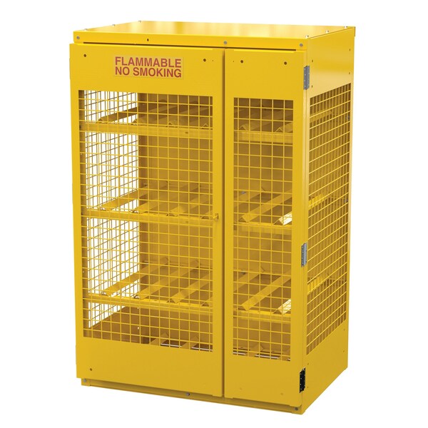Vestil Cylinder Storage Cabinet Horizontal 12 Cylinder Capacity Knock Down - CYL-H-12-KD