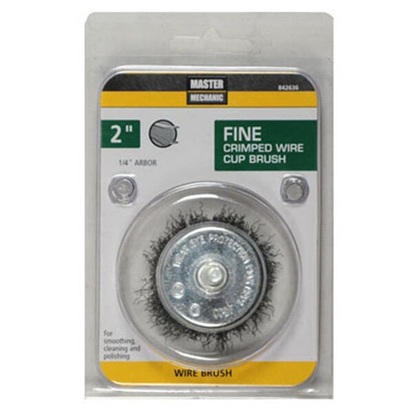 Disston 2 in. Master Mechanic Fine Utility Crimped Wire Cup Brush - 842636
