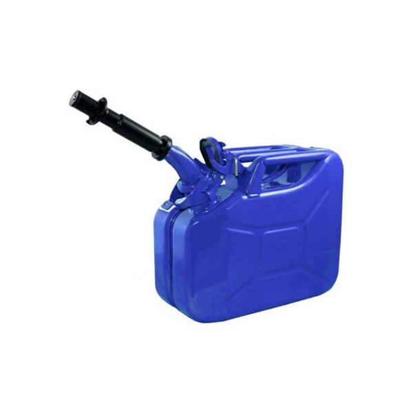 Swiss Link/Stormtec Usa Wavian Jerry Can w/Spout & Spout Adapter, Blue, 10 Liter/2.64 Gallon Capacity - 3023 - 3023