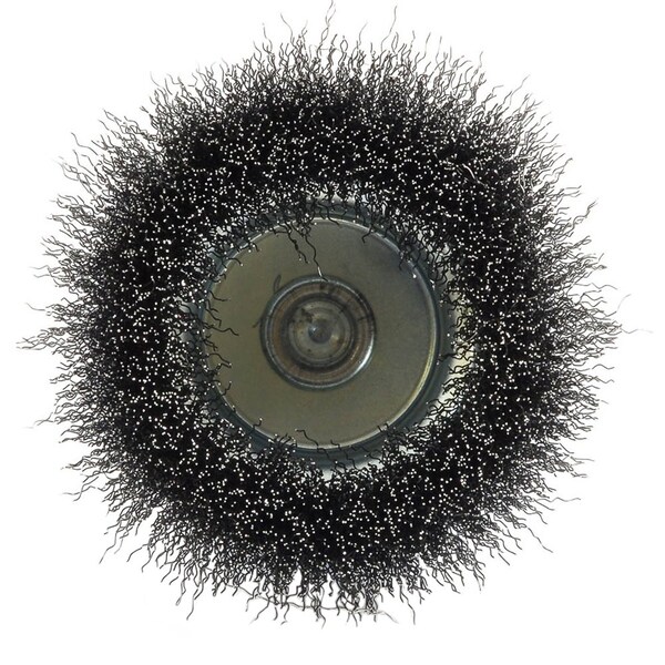 Forney Cup Brush, Crimped, 3 in x .008 in x 1/4 in Hex Shank - 72732