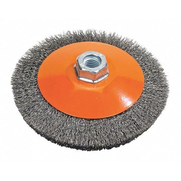 Walter Surface Technologies Saucer Cup Brush Crimped 4" X 5/8"-11 - 13H454