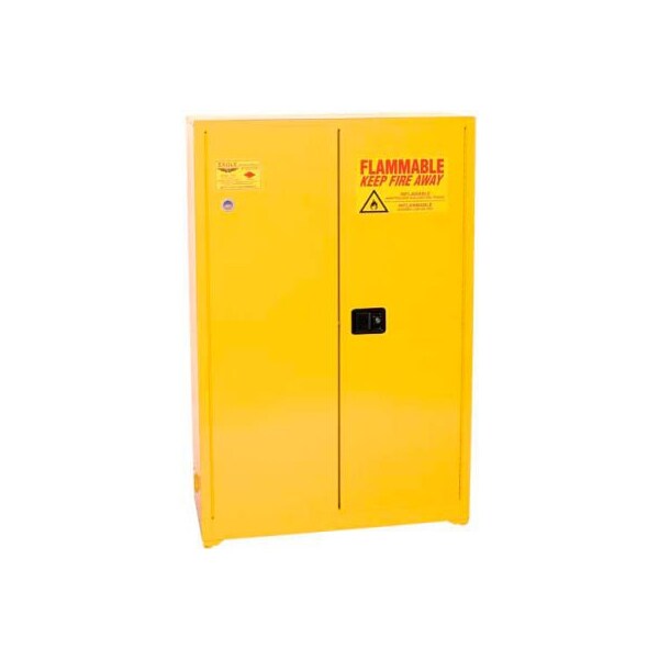 Justrite Eagle Paint/Ink Safety Cabinet with Self Close - 60 Gallon Yellow - YPI4510X