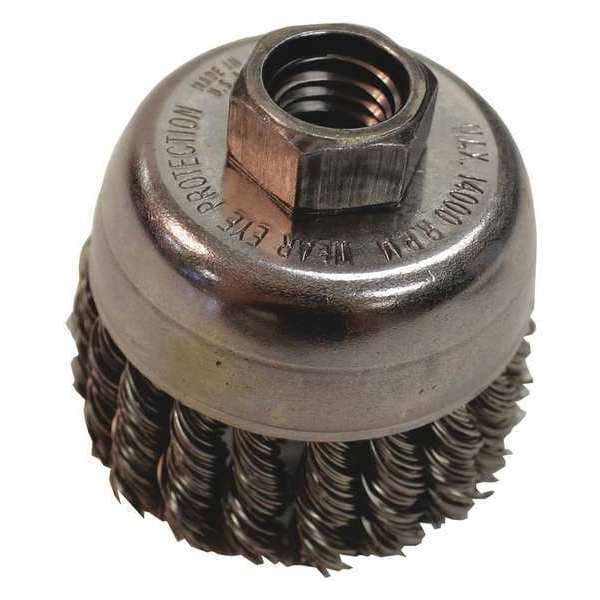 Makita 2-3/4" Knot Wire Cup Brush, Stainless, 5/8"-11 - A-98435