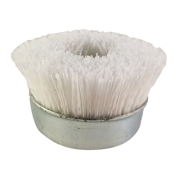 Nyalox By Dico Cup Brush, White, 5/8-11 3" - 7200089