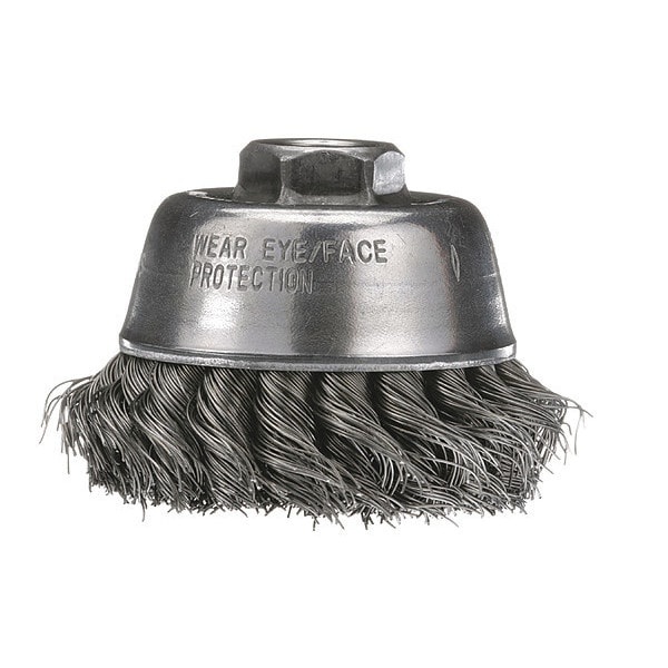 Osborn Crimped Wire Cup Brush, 3-1/2", 0003206100 - 0003206100