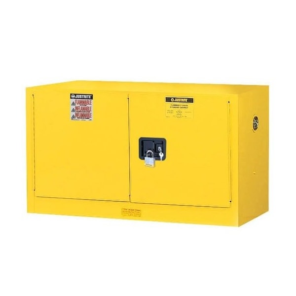 Justrite SAFETY CABINET 17 GAL 1 SHELF YELLOW - JT8917008