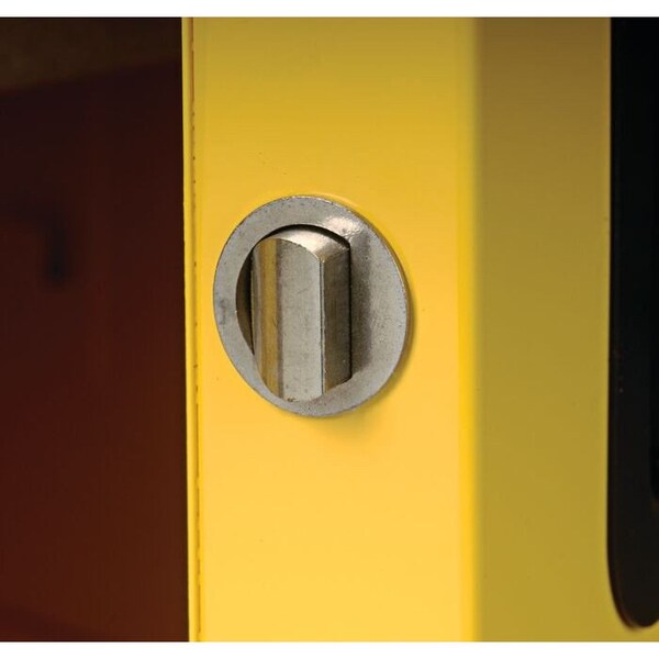 Justrite SAFETY CABINET 17 GAL 1 SHELF YELLOW - JT8917008